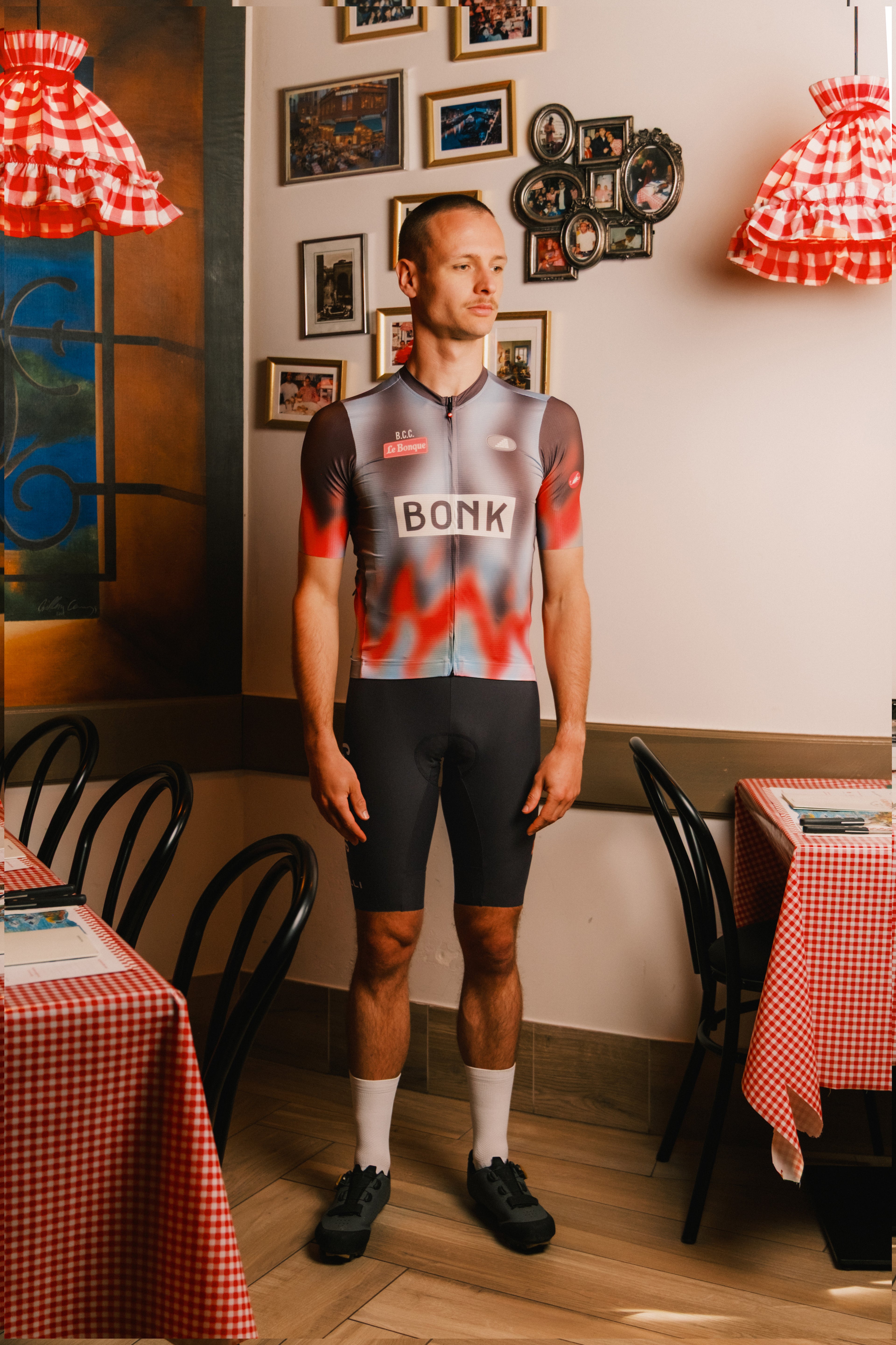 MEN'S Castelli x BONK Bib Grey