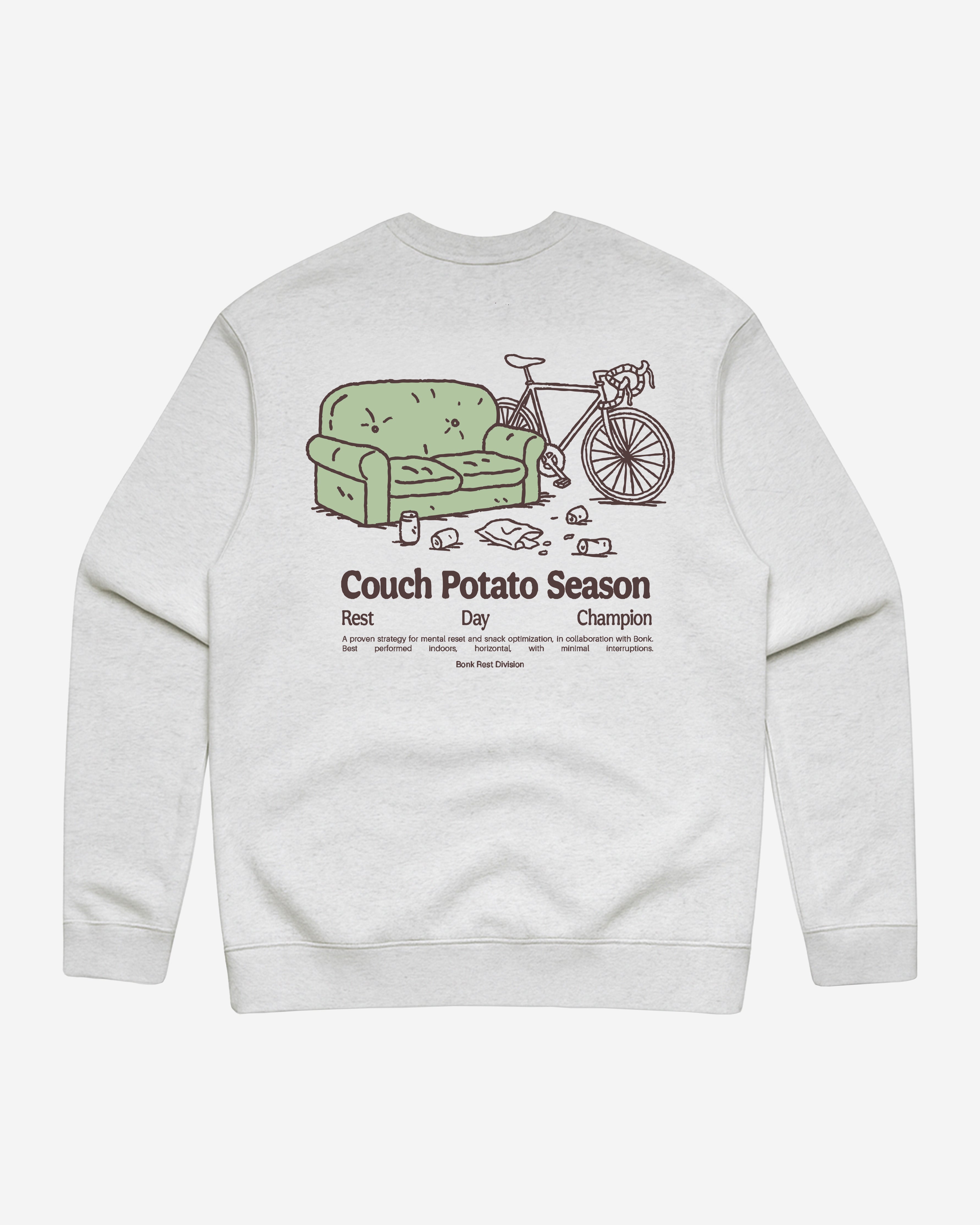 Couch Potato Sweater White Heather