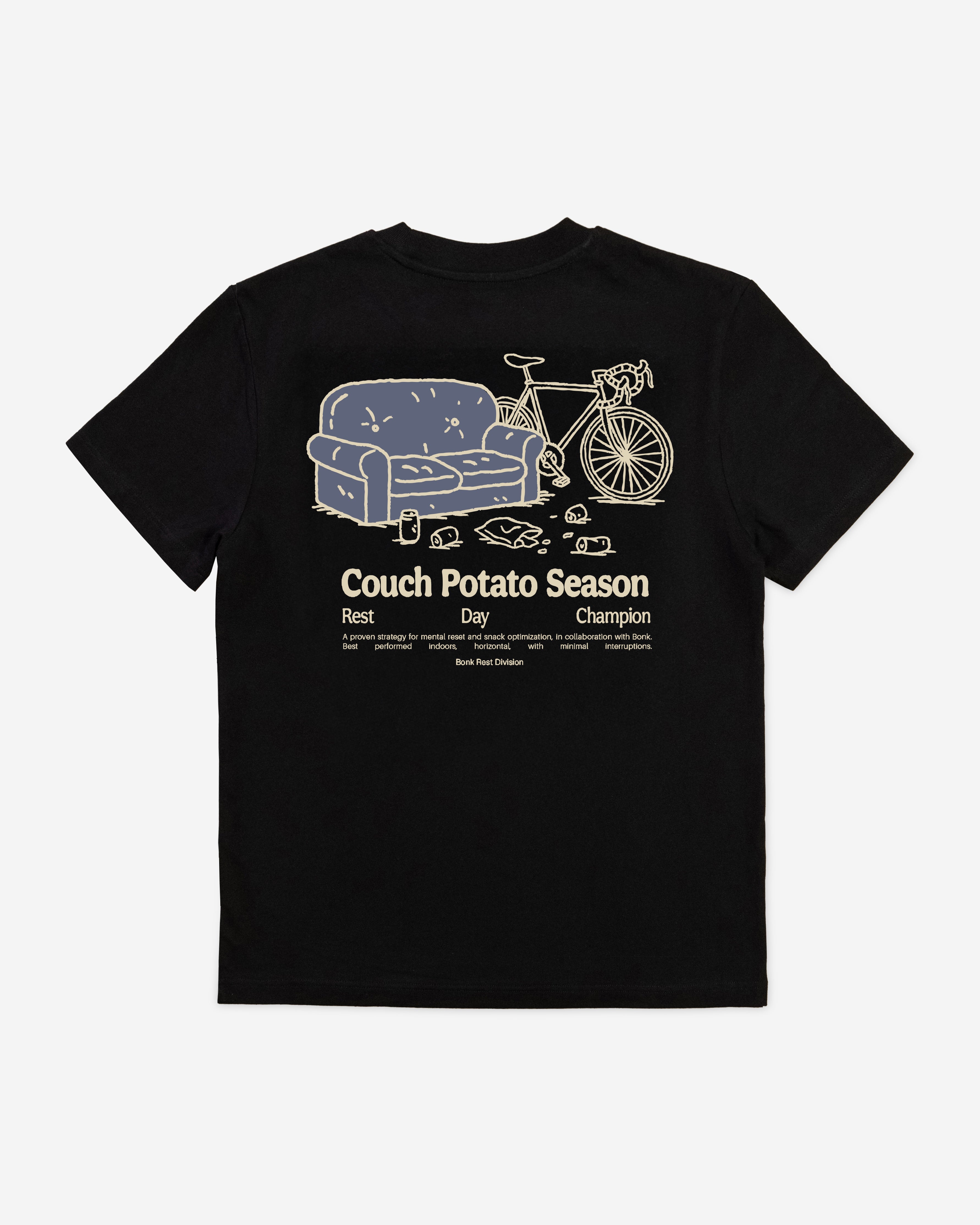 Couch Potato T-shirt Black