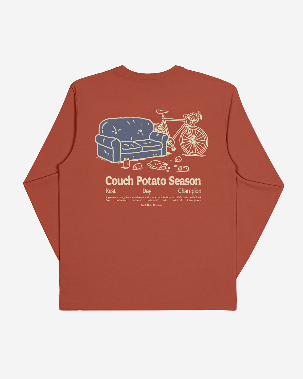 Couch Potato Longsleeve Rust