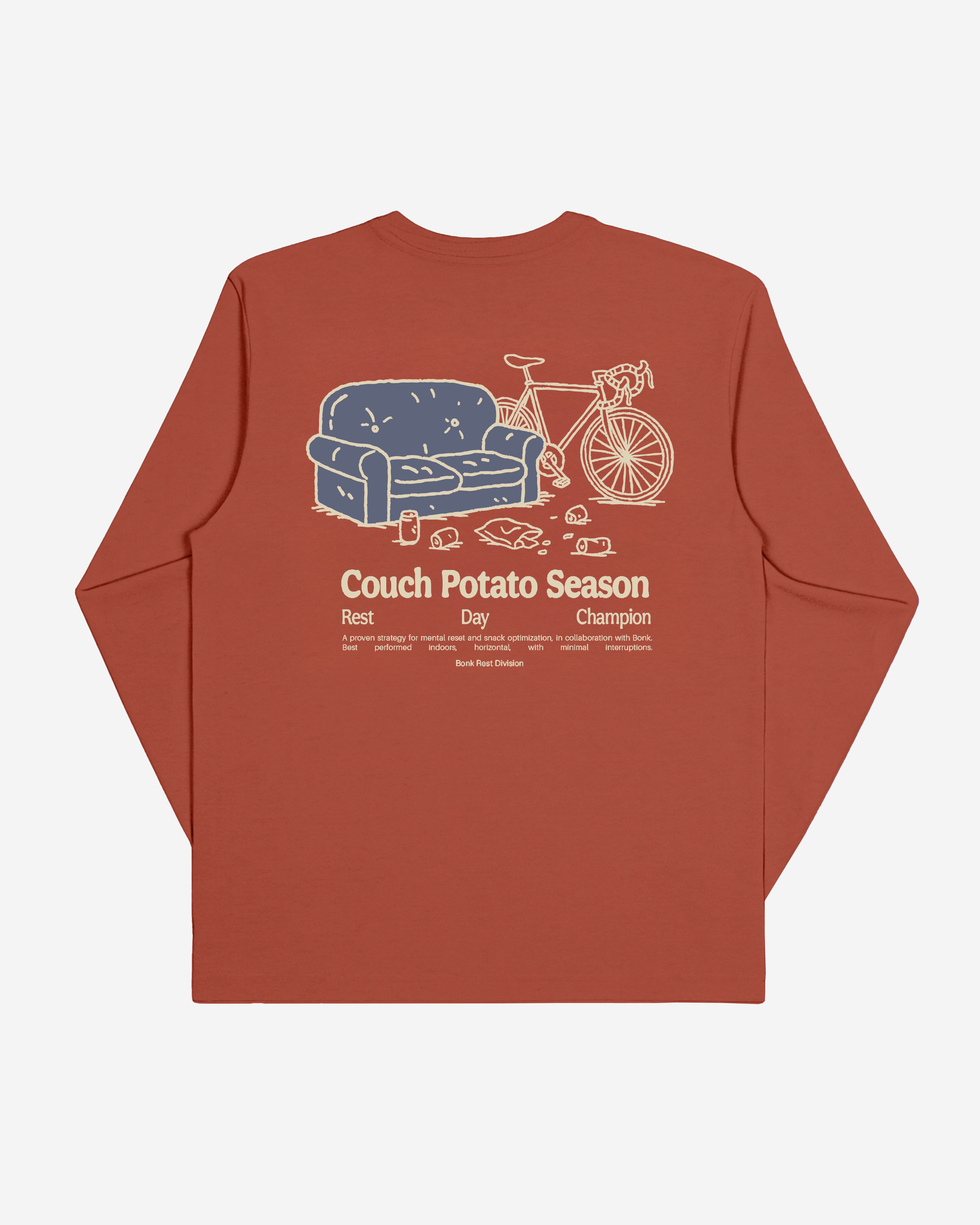 Couch Potato Longsleeve Rust