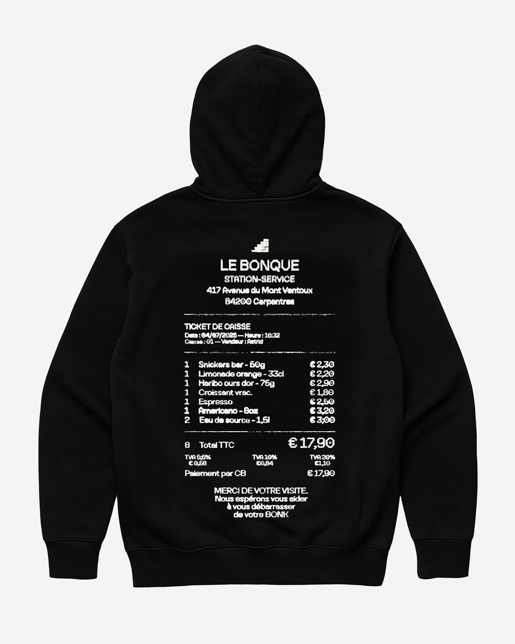 Le Bonque Hoodie Black