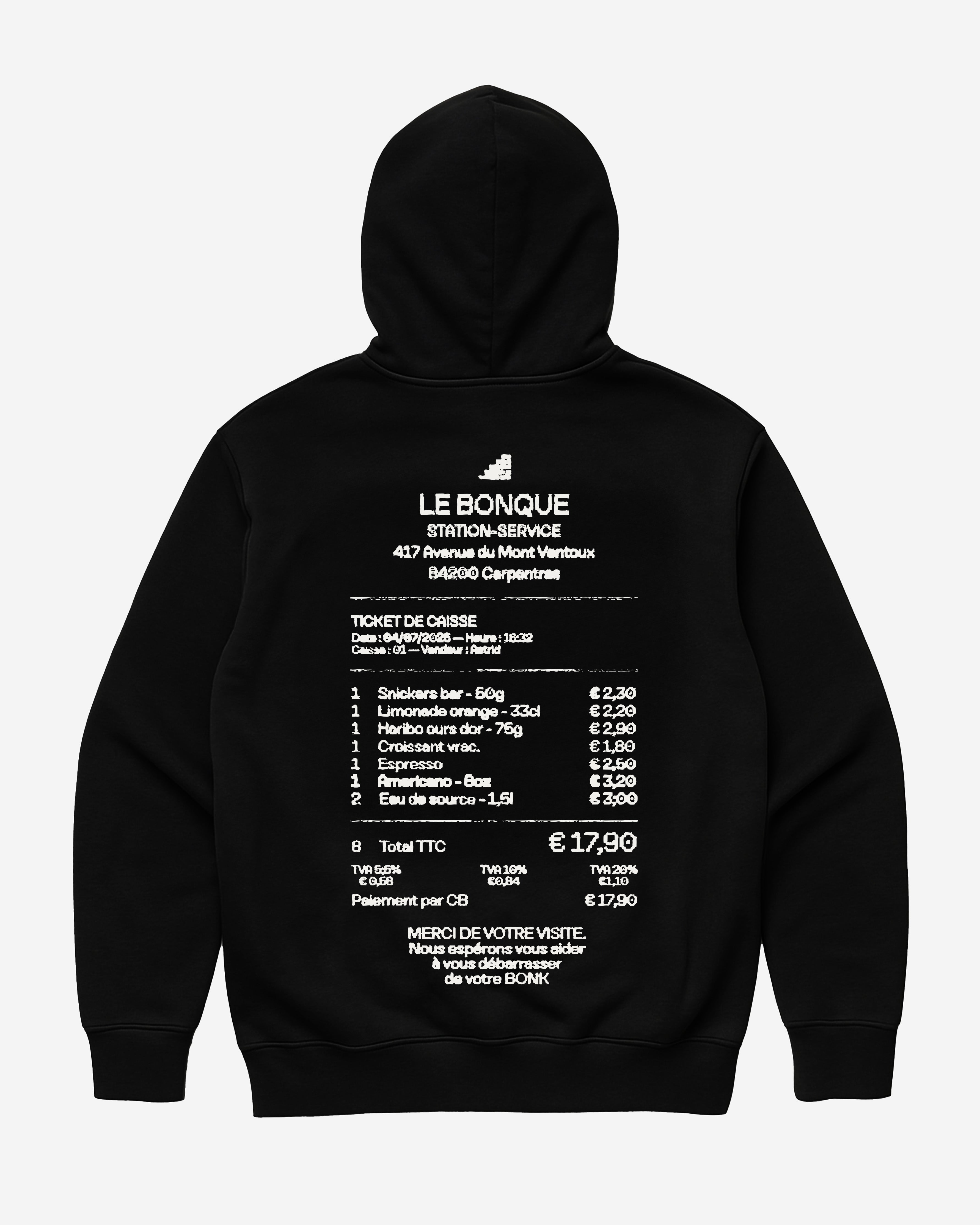 Le Bonque Hoodie Black