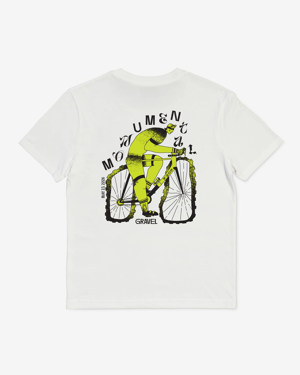 Monumental Gravel T-shirt White