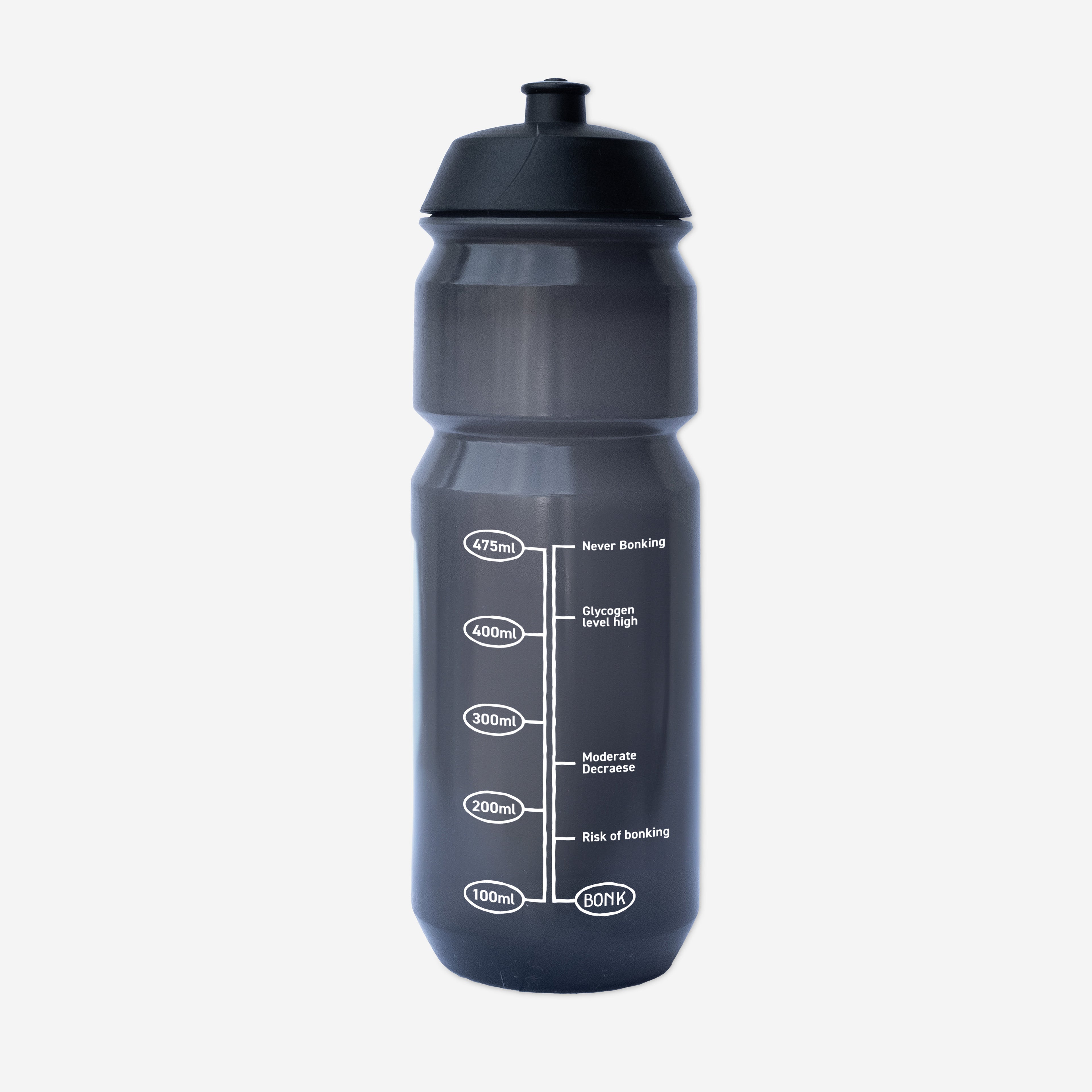 Measure Bottle 750ml Clear Black