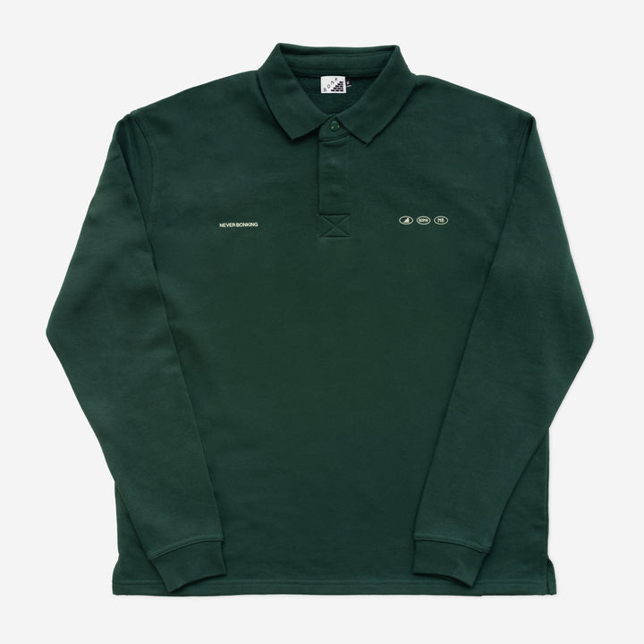 Process Polo Sweater Pine