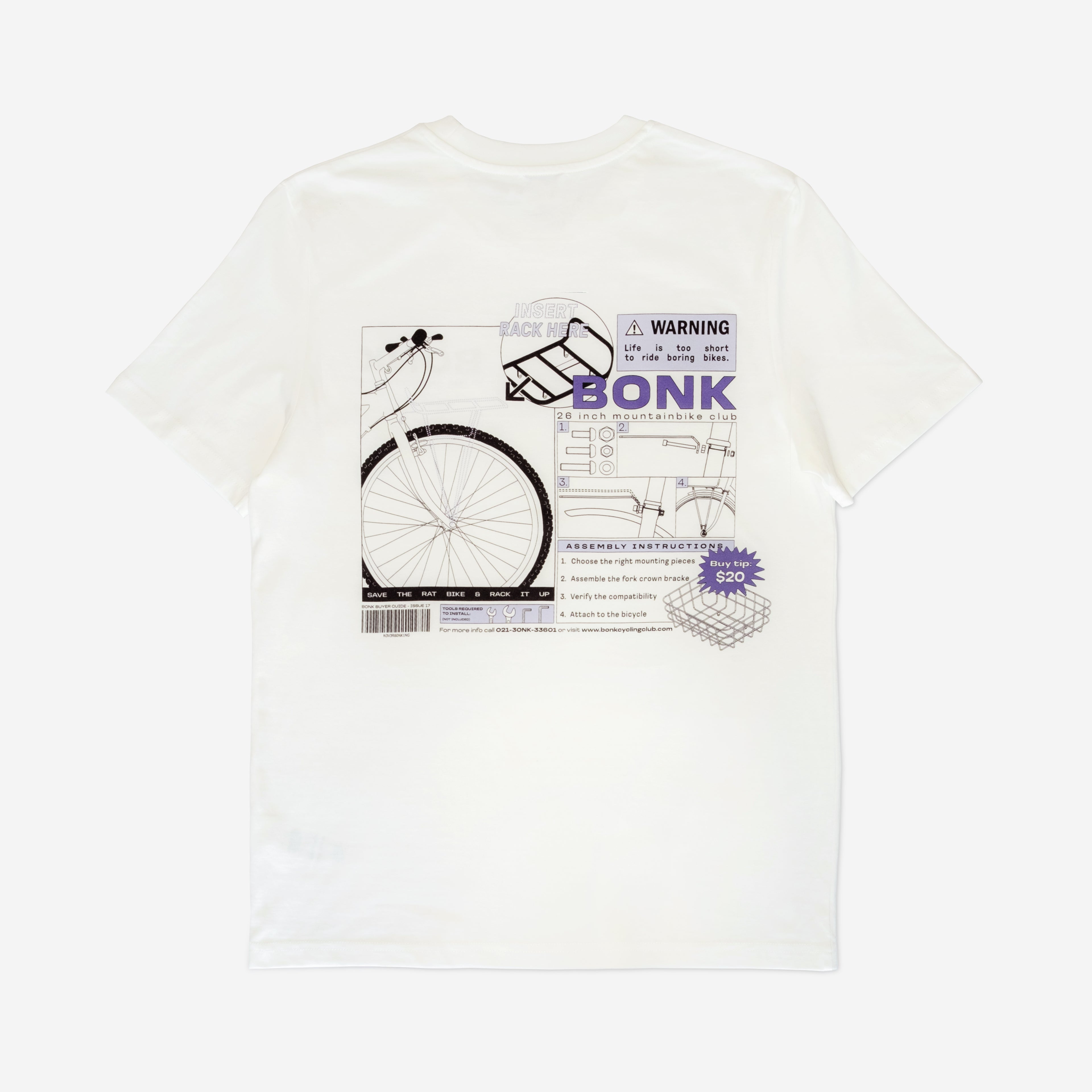 26" T-shirt White