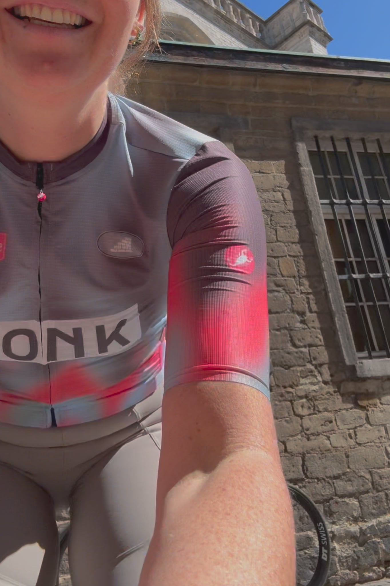 WOMEN'S Castelli x BONK Bib Light Grey